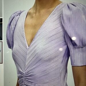 Rotate Birger lavender maxi dress